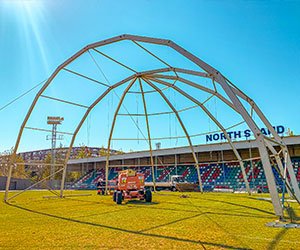 Sports dome tent