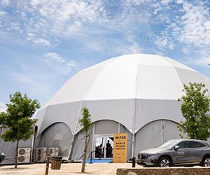 Warehouse dome tent