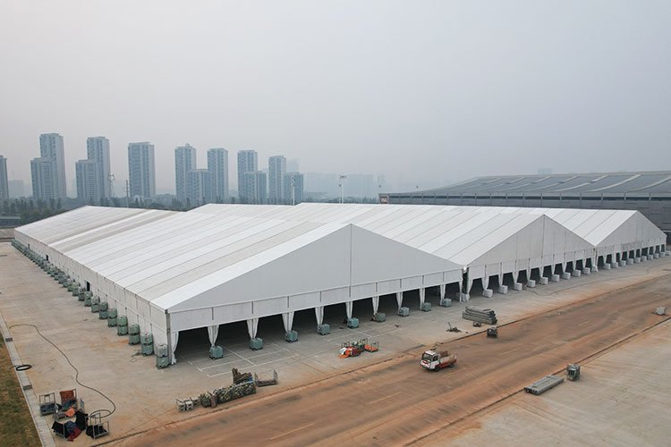 50X160X6 meter aluminum structure outdoor exhibition hall tent for 2025 expo