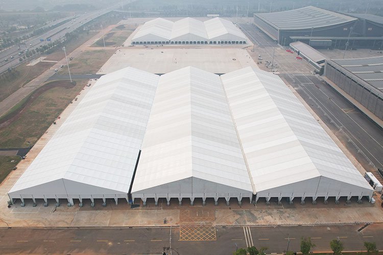 50X160X6 meter aluminum structure outdoor exhibition tent for 2025 expo hall