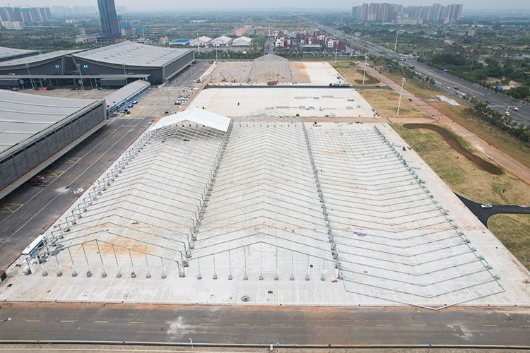 50X160X6 meter aluminum structure outdoor exhibition hall tent for 2025 expo